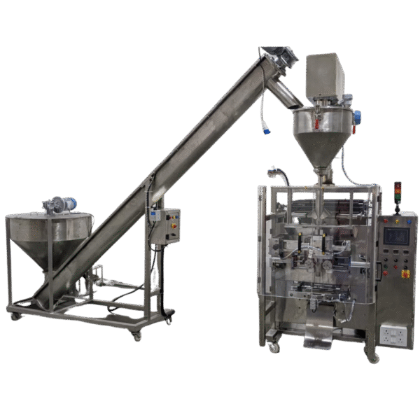 WITHOUT COMPRESSOR PLC COLLOR TYPE SERVO PLUS AUGER FILLING MACHINE